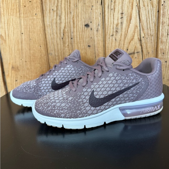 Nike Air Max Sequent 2 Taupe Grey Port Wine Plum Fog Women’s Size 7 - Picture 2 of 13